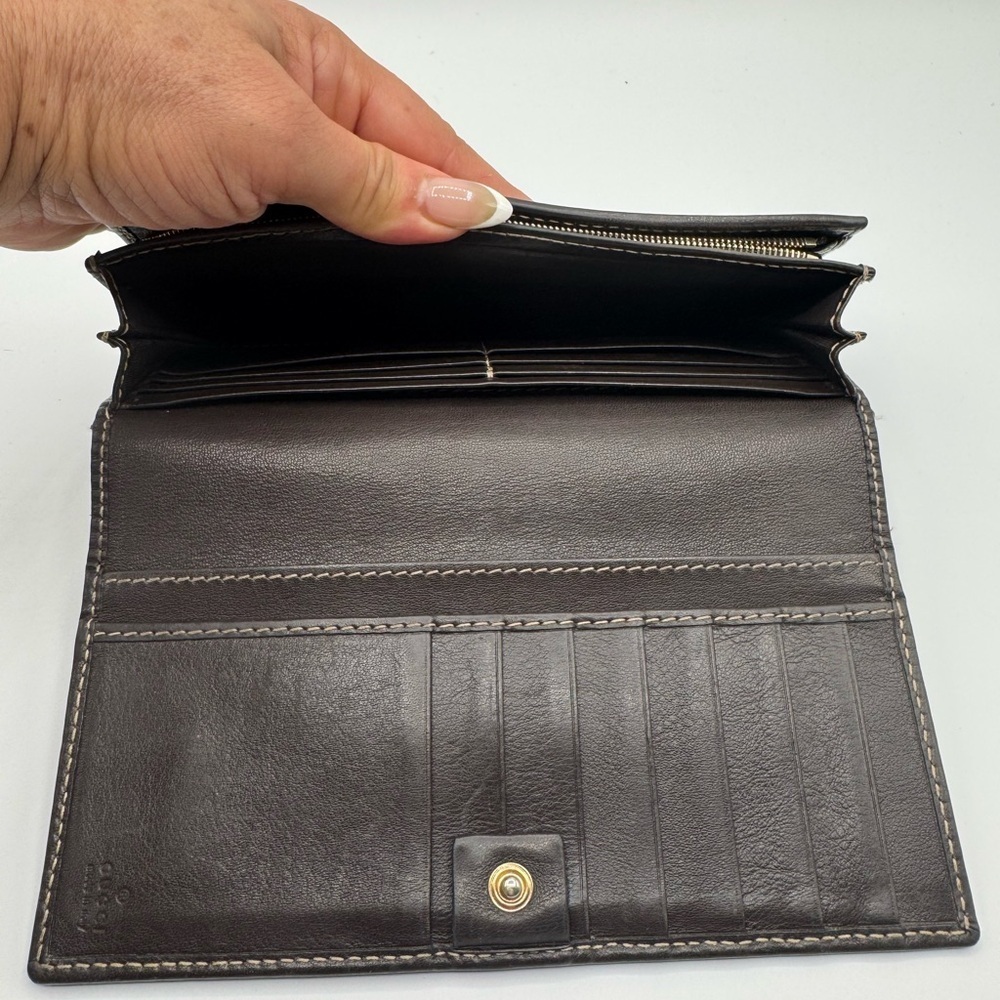 Gucci GG Canvas Continental Wallet Beige Brown Interlocking GG Logo - Picture 16 of 16